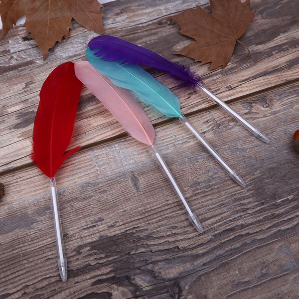 feather quill ballpoint pen for wedding gift party favor office school supplies, Blue;orange
feather quill ballpoint pen for wedding gift party favor office school supplies, Blue;orange