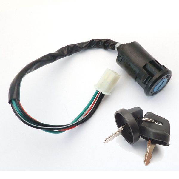 wholesale- key ignition switch 4 wire for 50 110 125 200cc atv quad go kart taotao sunl etc
wholesale- key ignition switch 4 wire for 50 110 125 200cc atv quad go kart taotao sunl etc