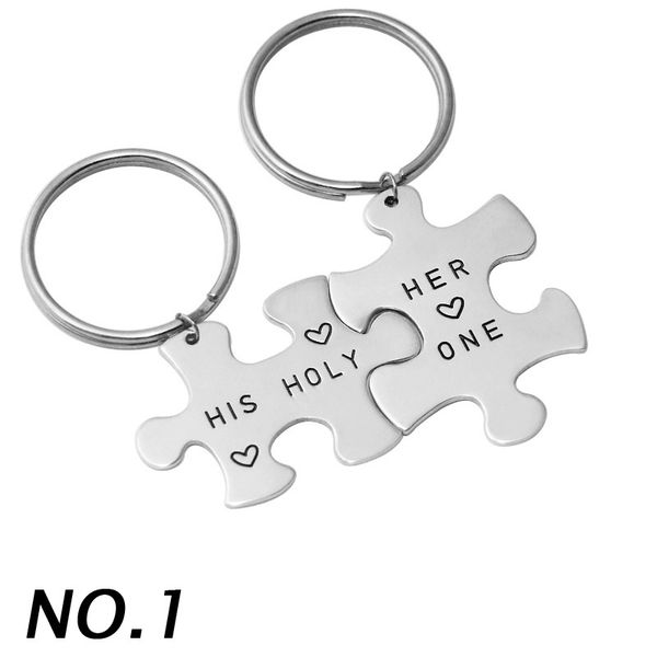 personalized couple keychain puzzle keychain customized name key ring valentine's day gifts hand stamp ring for car zinc alloy keychain, Silver
personalized couple keychain puzzle keychain customized name key ring valentine's day gifts hand stamp ring for car zinc alloy keychain, Silver
