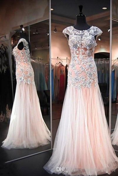 real picture dazzling evening dress mermaid sheer crew backless applique beads pleats handmade unique lace women evening gowns, Black;red
real picture dazzling evening dress mermaid sheer crew backless applique beads pleats handmade unique lace women evening gowns, Black;red