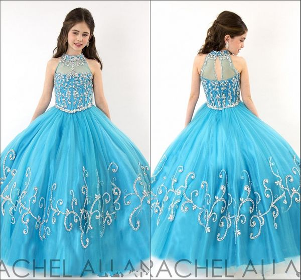 2020 rachel allan girls pageant dresses sheer high neck tulle blue rhinestone crystal beads glitz ball gown long flower girls gowns hy00732, White;red
2020 rachel allan girls pageant dresses sheer high neck tulle blue rhinestone crystal beads glitz ball gown long flower girls gowns hy00732, White;red