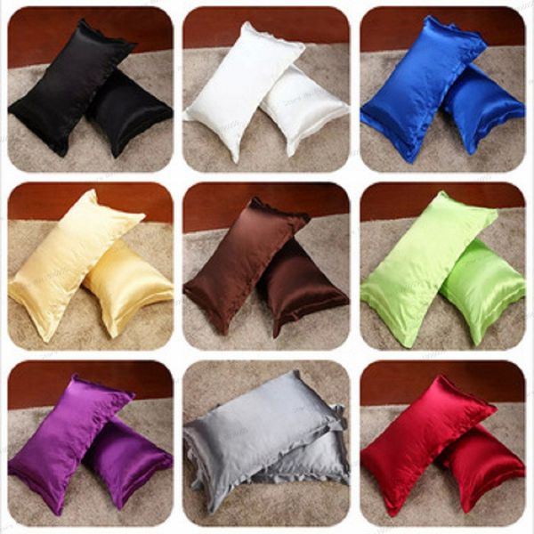 wholesale-,17 color (2 pieces/lot) 48*74cm solid color silk pillow cover standard queen silk cotton pillow case decorative
wholesale-,17 color (2 pieces/lot) 48*74cm solid color silk pillow cover standard queen silk cotton pillow case decorative