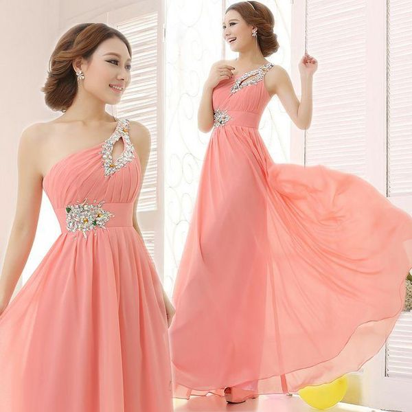 a line chiffon bridesmaid dresses long summer one shoulder wedding party w5042 crystal formal evening gowns colorful shiny modern, White;pink
a line chiffon bridesmaid dresses long summer one shoulder wedding party w5042 crystal formal evening gowns colorful shiny modern, White;pink