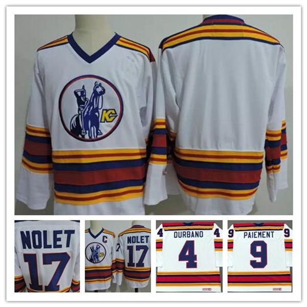 Top quality Mens Kansas City Scouts #1 DENIS HERRON #4 STEVE DURBANO #9 WILF PAIEMENT #17 SIMON NOLET 1975 Retro VINTAGE hockey Jerseys
Top quality Mens Kansas City Scouts #1 DENIS HERRON #4 STEVE DURBANO #9 WILF PAIEMENT #17 SIMON NOLET 1975 Retro VINTAGE hockey Jerseys
