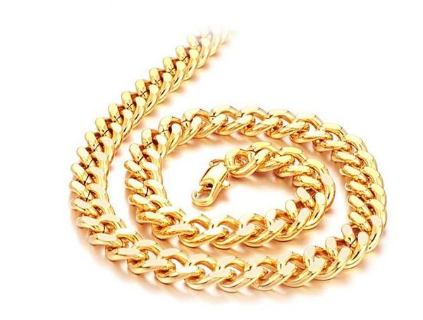 fast fine wedding jewelry wholesale - 24k gold filled necklace chain length : 49.5cm, width : 9mm, weight : 71g, Silver
fast fine wedding jewelry wholesale - 24k gold filled necklace chain length : 49.5cm, width : 9mm, weight : 71g, Silver