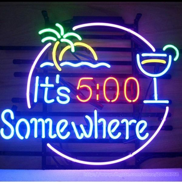 it's 5:00 somewhere palm drink beer bar open neon signs real glass tuble disco ktv club pub advertisement display sign 17"x14"
it's 5:00 somewhere palm drink beer bar open neon signs real glass tuble disco ktv club pub advertisement display sign 17"x14"
