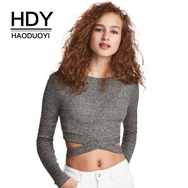 hdy haoduoyi fashion solid grey women sweaters cross straps waist hollow out female basic chic pullovers lady casual q1109, White;black
hdy haoduoyi fashion solid grey women sweaters cross straps waist hollow out female basic chic pullovers lady casual q1109, White;black