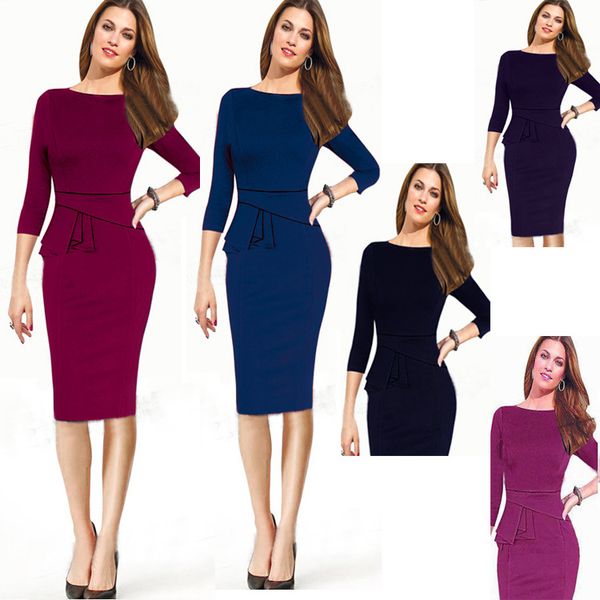 women's clothing work dresses autumn spring winter plus size knee-length bodycon pencil dresses clubwear party dress wholesale ing, White;black
women's clothing work dresses autumn spring winter plus size knee-length bodycon pencil dresses clubwear party dress wholesale ing, White;black