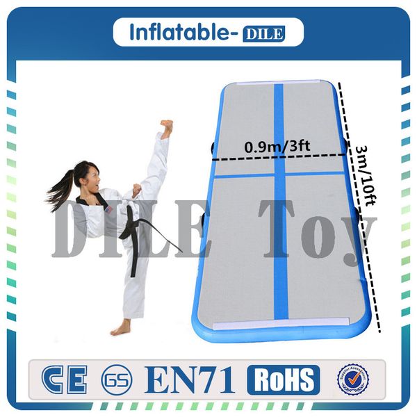 3x0.9x0.1m inflatable gym mat air floor tumbling track gymnastics cheerleading mat trick pad for taekwondo gym sports with electric pump
3x0.9x0.1m inflatable gym mat air floor tumbling track gymnastics cheerleading mat trick pad for taekwondo gym sports with electric pump