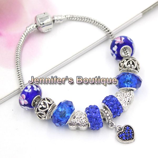 2 colors diy interchangeable heart charms european style navy blue beaded bracelet fashion jewelry wholesale ing, Golden;silver
2 colors diy interchangeable heart charms european style navy blue beaded bracelet fashion jewelry wholesale ing, Golden;silver