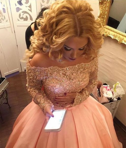 off-the-shoulder pink prom dresses sweep train matched bow sash bling beads crystal ball gown long sleeve formal evening party gowns p150, Black
off-the-shoulder pink prom dresses sweep train matched bow sash bling beads crystal ball gown long sleeve formal evening party gowns p150, Black