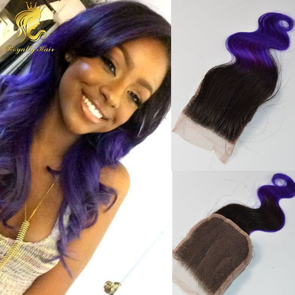 two tone ombre body wave lace closure ombre malaysian hair part 1b/purple ombre body wave hair, Black;brown
two tone ombre body wave lace closure ombre malaysian hair part 1b/purple ombre body wave hair, Black;brown