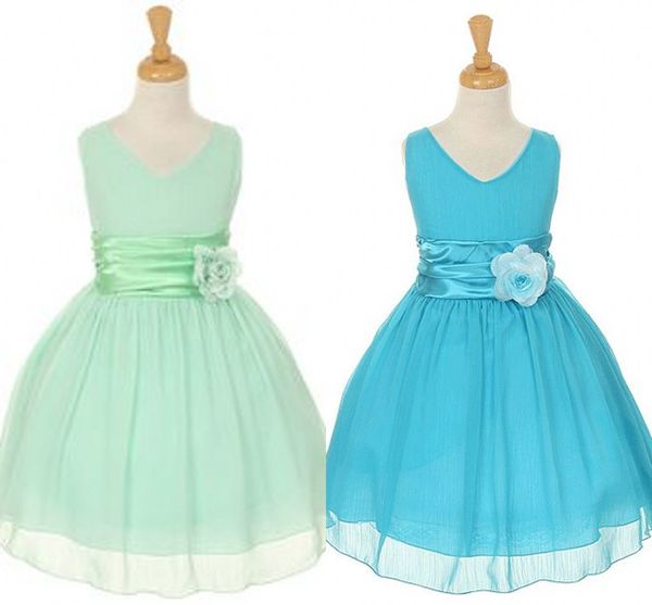 cute flower girls dresses for weddings hand made flower a line chiffon mint green beauty pageants gowns princess bady communion gowns, White;blue
cute flower girls dresses for weddings hand made flower a line chiffon mint green beauty pageants gowns princess bady communion gowns, White;blue