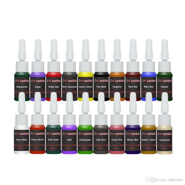 Tattoo supplies 20 colors tattoo inks 1/6 oz (5ml) / bottle best selling factory price SL124
Tattoo supplies 20 colors tattoo inks 1/6 oz (5ml) / bottle best selling factory price SL124