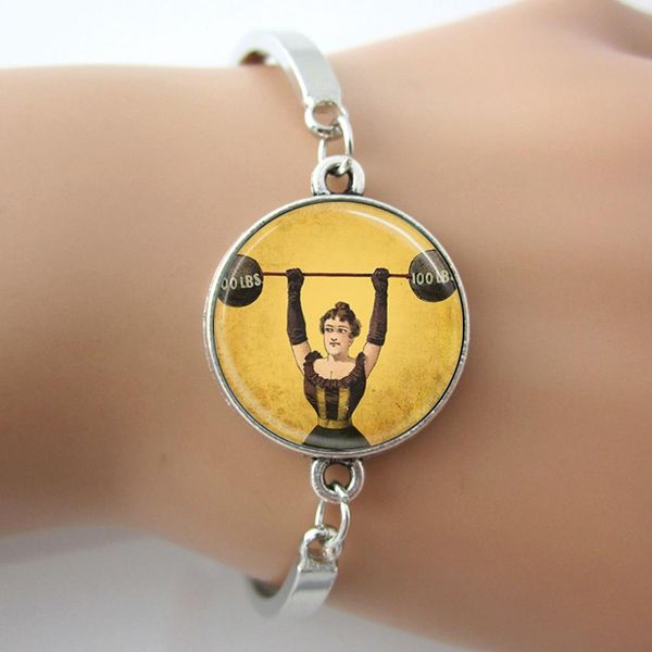 strong woman bracelet,weigh lifting circus freak sideshow bangle,glass picture silver,charm bracelet for women,sport jewelry, Golden;silver
strong woman bracelet,weigh lifting circus freak sideshow bangle,glass picture silver,charm bracelet for women,sport jewelry, Golden;silver