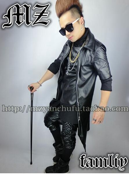 male singer fashionable nightclub in europe and the runway looks sleeveless long black coat dust coat leather costumes. s - 6 xl, Black;red
male singer fashionable nightclub in europe and the runway looks sleeveless long black coat dust coat leather costumes. s - 6 xl, Black;red