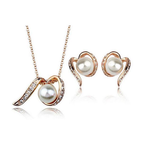 fashion pearl necklace earrings jewelry sets austria crystal 6 colors jewelry set for women fine jewelry g087, Silver
fashion pearl necklace earrings jewelry sets austria crystal 6 colors jewelry set for women fine jewelry g087, Silver