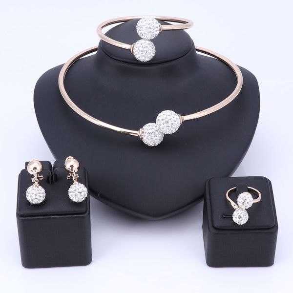 wholesale african beads jewelry set fashion wedding of women dubai jewelry sets pure gold-color necklace earrings bangle ring, Black
wholesale african beads jewelry set fashion wedding of women dubai jewelry sets pure gold-color necklace earrings bangle ring, Black