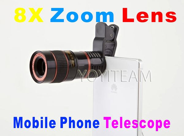 mobile phone universal telescope 8x zoom lens black color for iphone samsung smart phones
mobile phone universal telescope 8x zoom lens black color for iphone samsung smart phones
