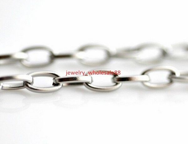 wholesale 5 meter/ lot 4mm fashion jewelry finding stainless steel silver smooth oval link chain finding / marking diy necklace bracelet
wholesale 5 meter/ lot 4mm fashion jewelry finding stainless steel silver smooth oval link chain finding / marking diy necklace bracelet
