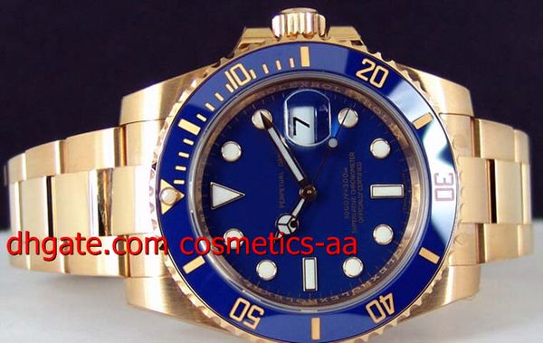 luxury watch men watch 40mm yellow gold blue dial ceramic 116618 watch chest automatic movement men's wristwatches, Slivery;brown
luxury watch men watch 40mm yellow gold blue dial ceramic 116618 watch chest automatic movement men's wristwatches, Slivery;brown