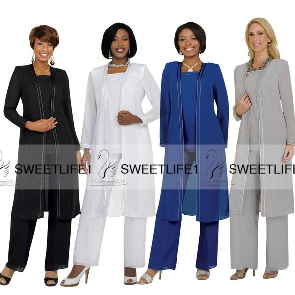 2020 chiffon plus size mothers suit long sleeves jacket pants mother of the bride groom wedding party gowns evening prom dress, Black;red
2020 chiffon plus size mothers suit long sleeves jacket pants mother of the bride groom wedding party gowns evening prom dress, Black;red