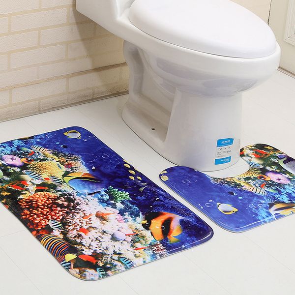 3d toilet floor mat 2 pcs set, anti-skid mat for bathroom, bath room carpet, door mat
3d toilet floor mat 2 pcs set, anti-skid mat for bathroom, bath room carpet, door mat