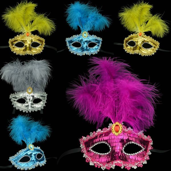 Color Feather Party Mask Sequin Decor Princess Masquerade Dancing Mask Eco Friendly Halloween Cosplay Decoration 12pcs/lot SD990
Color Feather Party Mask Sequin Decor Princess Masquerade Dancing Mask Eco Friendly Halloween Cosplay Decoration 12pcs/lot SD990