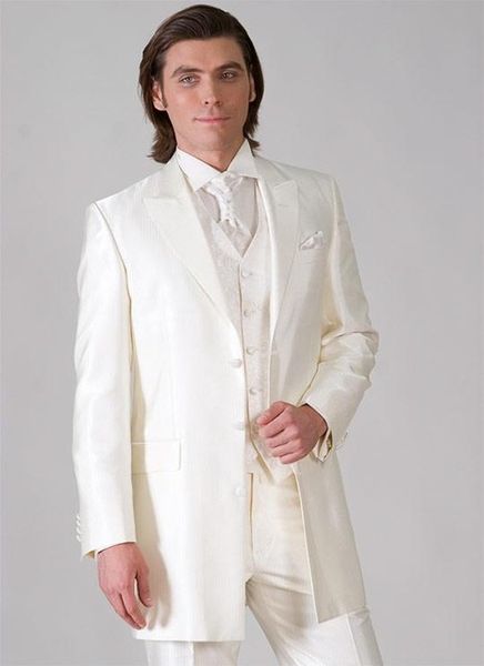excellent style three button ivory groom tuxedos peak lapel groomsmen mens wedding dresses prom suits (jacket+pants+vest+tie) h370, Black;gray
excellent style three button ivory groom tuxedos peak lapel groomsmen mens wedding dresses prom suits (jacket+pants+vest+tie) h370, Black;gray