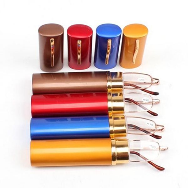 retail reading glasses tube case +1.5 +2.0 +2.5 +3.0 +4.0 metal portable presbyopic glasses pen shape case
retail reading glasses tube case +1.5 +2.0 +2.5 +3.0 +4.0 metal portable presbyopic glasses pen shape case