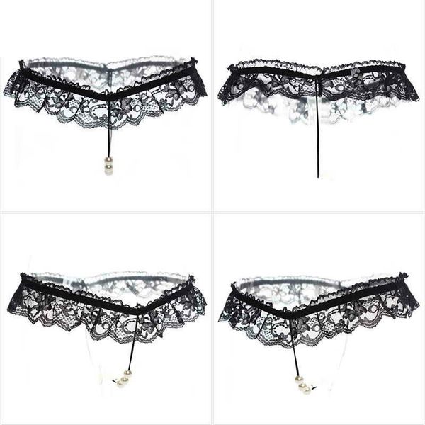 women's g-strings underwear women thong bow lace crotch less intimates panties thongs and g strings briefs with pearl beads d2005, Black;white
women's g-strings underwear women thong bow lace crotch less intimates panties thongs and g strings briefs with pearl beads d2005, Black;white