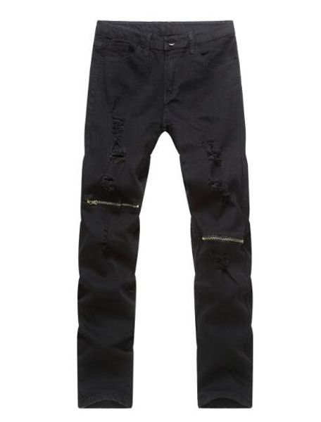 Male Black Jeans High-street Men Hip Hop Ripped Jean Pants Zippers Design Hot Skinny Joggers Trousers
Male Black Jeans High-street Men Hip Hop Ripped Jean Pants Zippers Design Hot Skinny Joggers Trousers