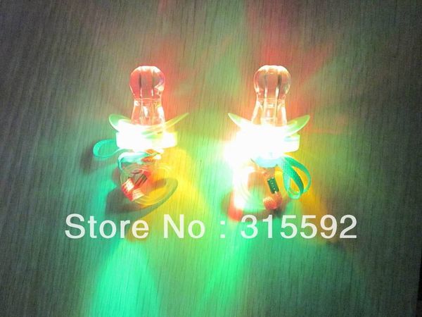 wholesale-20pcs/lot led whistles buttery nipple whistle led pacifier for christmas
wholesale-20pcs/lot led whistles buttery nipple whistle led pacifier for christmas