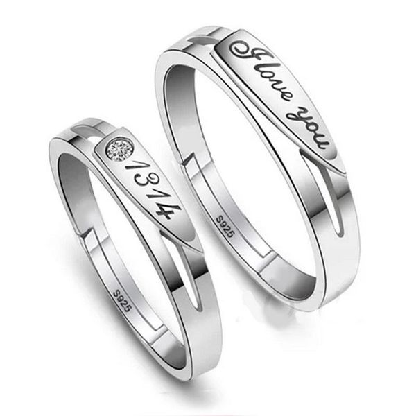 fashion charms ethnic wedding crystal noble couple love you letter pair rings 925 sterling silver jewelry
fashion charms ethnic wedding crystal noble couple love you letter pair rings 925 sterling silver jewelry