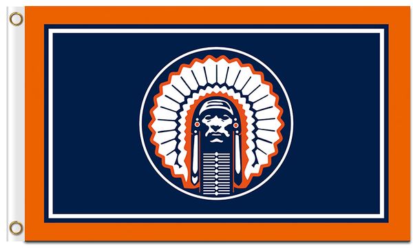 3x5ft illinois fighting illini chief flag 100% polyester digital printing custom flags and banners
3x5ft illinois fighting illini chief flag 100% polyester digital printing custom flags and banners