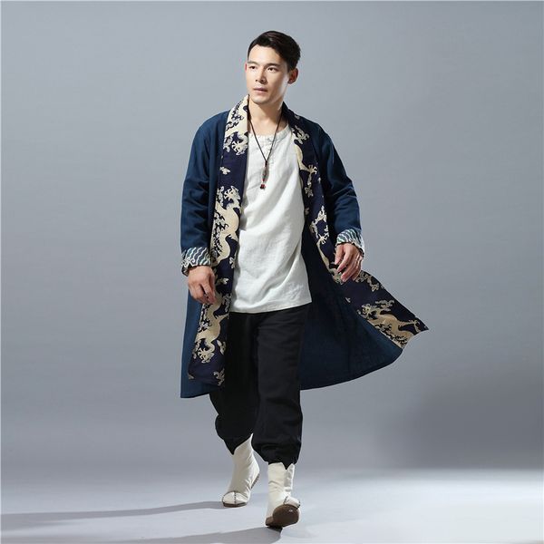 wholesale- lzjn spring autumn mens trench coat hit color dragon casual capes flax cardigan windbreaker long coat tranchee manteau hommes, Tan;black
wholesale- lzjn spring autumn mens trench coat hit color dragon casual capes flax cardigan windbreaker long coat tranchee manteau hommes, Tan;black