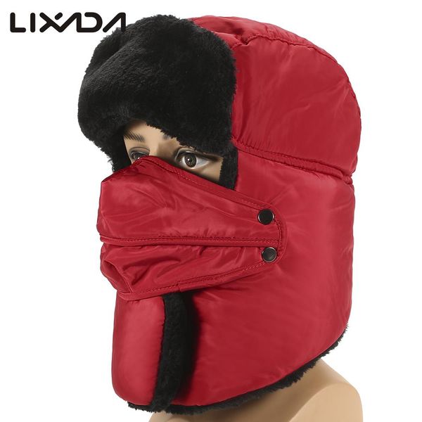 wholesale- windproof winter hunting hat cap cotton trooper hat thickened trapper hat ear flap mask for outdoor skiing snowboarding motor, Black
wholesale- windproof winter hunting hat cap cotton trooper hat thickened trapper hat ear flap mask for outdoor skiing snowboarding motor, Black