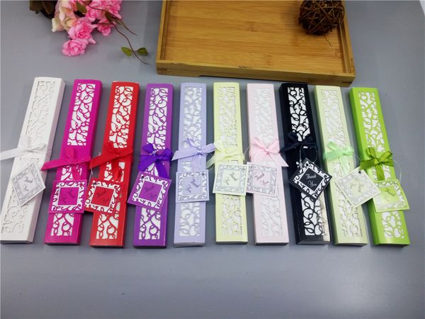 10 colors to choose from wedding favors bridal shower souvenir silk hand fans with laser cut gift box Wholesale 100pcs/lot
10 colors to choose from wedding favors bridal shower souvenir silk hand fans with laser cut gift box Wholesale 100pcs/lot