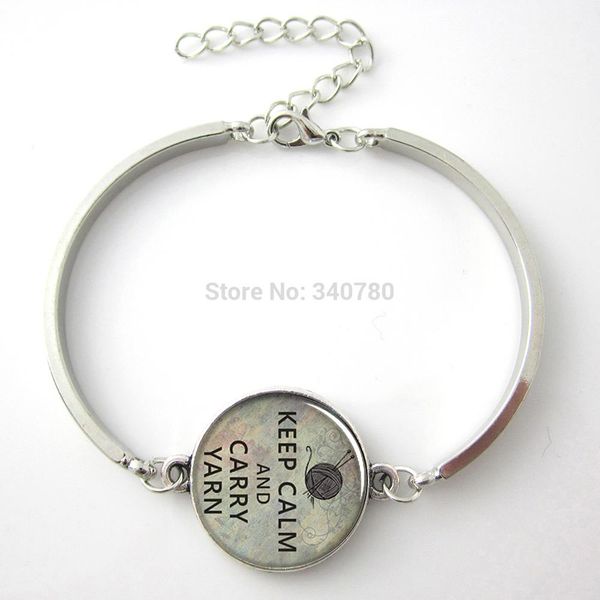1 pc/lot keep calm and carry yarn knitters pendant, knitting bracelet charm, knitting jewelry, glass charm bracelet&bangle., Golden;silver
1 pc/lot keep calm and carry yarn knitters pendant, knitting bracelet charm, knitting jewelry, glass charm bracelet&bangle., Golden;silver