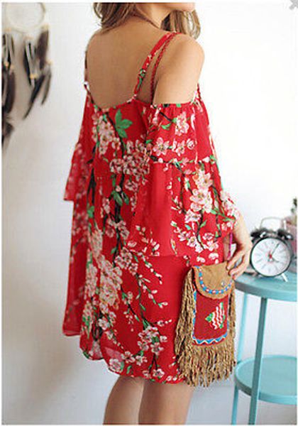 wholesale-2015 natural none real new arrival vestidos de fiesta style women dresses batwing sleeve floral chiffon dress off-shoulder, Black;gray
wholesale-2015 natural none real new arrival vestidos de fiesta style women dresses batwing sleeve floral chiffon dress off-shoulder, Black;gray