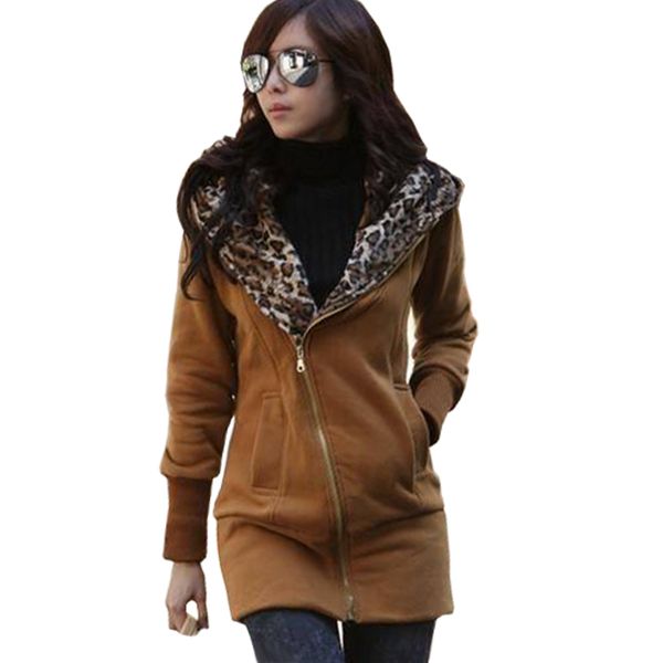 wholesale- autumn winter jacket women korean leisure leopard hooded thick sweater coats large size cardigan coat long vestidos lbd66061, Black;brown
wholesale- autumn winter jacket women korean leisure leopard hooded thick sweater coats large size cardigan coat long vestidos lbd66061, Black;brown