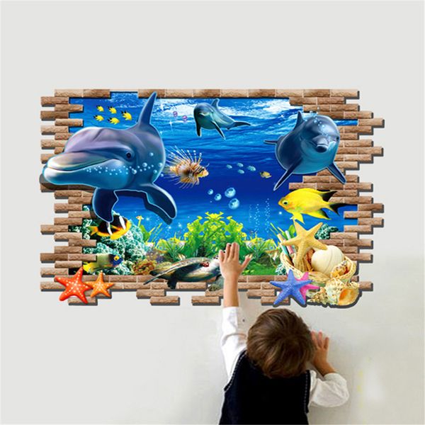 70*100 CM PVC Removable Vivid 3D Dolphin Decorative Wall Stickers Wall Art for Sale Free Shipping
70*100 CM PVC Removable Vivid 3D Dolphin Decorative Wall Stickers Wall Art for Sale Free Shipping