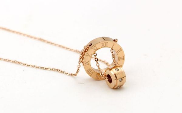 europe and the united states models roman numerals double ring personalized ring series of titanium steel diamond necklace rose gold necklac, Silver
europe and the united states models roman numerals double ring personalized ring series of titanium steel diamond necklace rose gold necklac, Silver