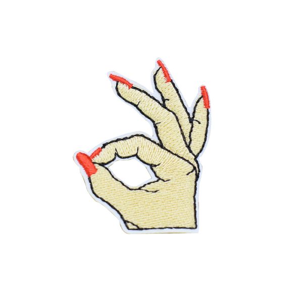10pcs ok finger patches for clothing bags iron on transfer applique patch for jacket jeans diy sew on embroidery badge, Black
10pcs ok finger patches for clothing bags iron on transfer applique patch for jacket jeans diy sew on embroidery badge, Black