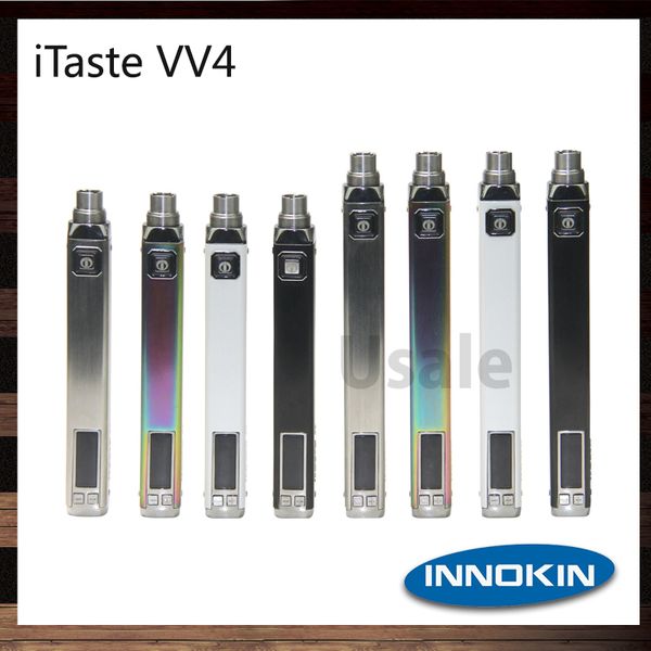 Innokin iTaste VV4 VV4-M Батарея переменной мощности 750 мАч 1000 мАч VW батарея 4 цвета 6-15 Вт для электронных сигаретных батарей
Innokin iTaste VV4 VV4-M Батарея переменной мощности 750 мАч 1000 мАч VW батарея 4 цвета 6-15 Вт для электронных сигаретных батарей