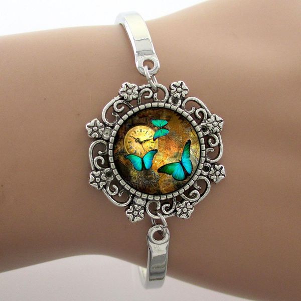 beautiful butterfly charm glass dome bracelets silver lovely jewelry polish metal bangles 1 pc ing, Golden;silver
beautiful butterfly charm glass dome bracelets silver lovely jewelry polish metal bangles 1 pc ing, Golden;silver