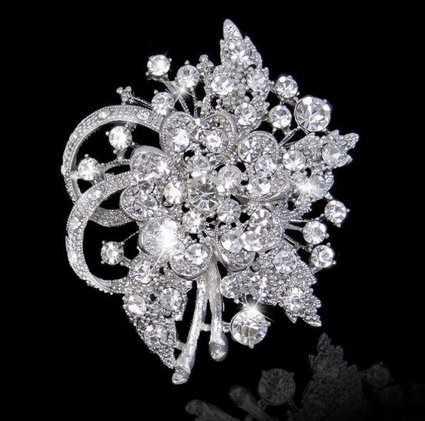 wholesale 2 inch vintage style rhodium silver brooch pretty crystal bridal brooch pins with rhinestone crystals, Gray
wholesale 2 inch vintage style rhodium silver brooch pretty crystal bridal brooch pins with rhinestone crystals, Gray