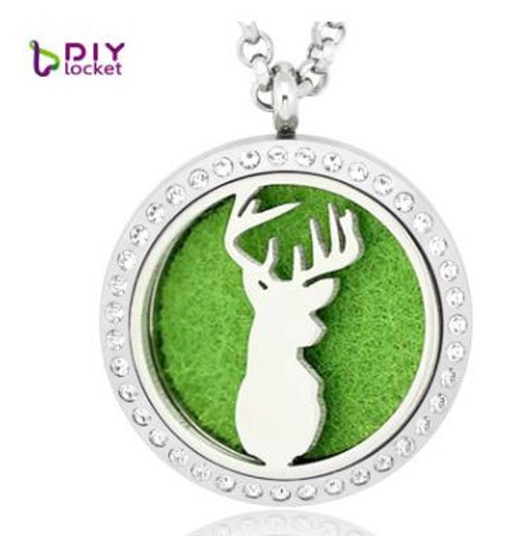 sale fashion colorful deer head 30mm round glossy magnet can be open 316l stainless steel perfume pendant fit necklace without chain, Silver
sale fashion colorful deer head 30mm round glossy magnet can be open 316l stainless steel perfume pendant fit necklace without chain, Silver