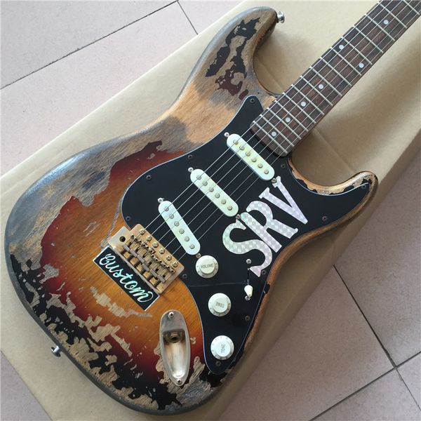 handwork aged relic electric guitar in sunburst color, aged guitar parts, vintage guitarra ,new handmade remains guitar
handwork aged relic electric guitar in sunburst color, aged guitar parts, vintage guitarra ,new handmade remains guitar