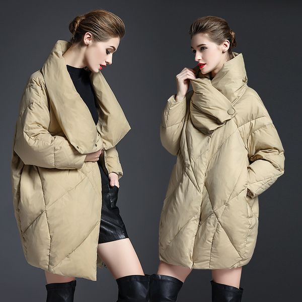 wholesale- yvyvlolo winter jacket women 2017 european design loose parka women's down jacket cocoon type winter warm coat female clothi, Black
wholesale- yvyvlolo winter jacket women 2017 european design loose parka women's down jacket cocoon type winter warm coat female clothi, Black